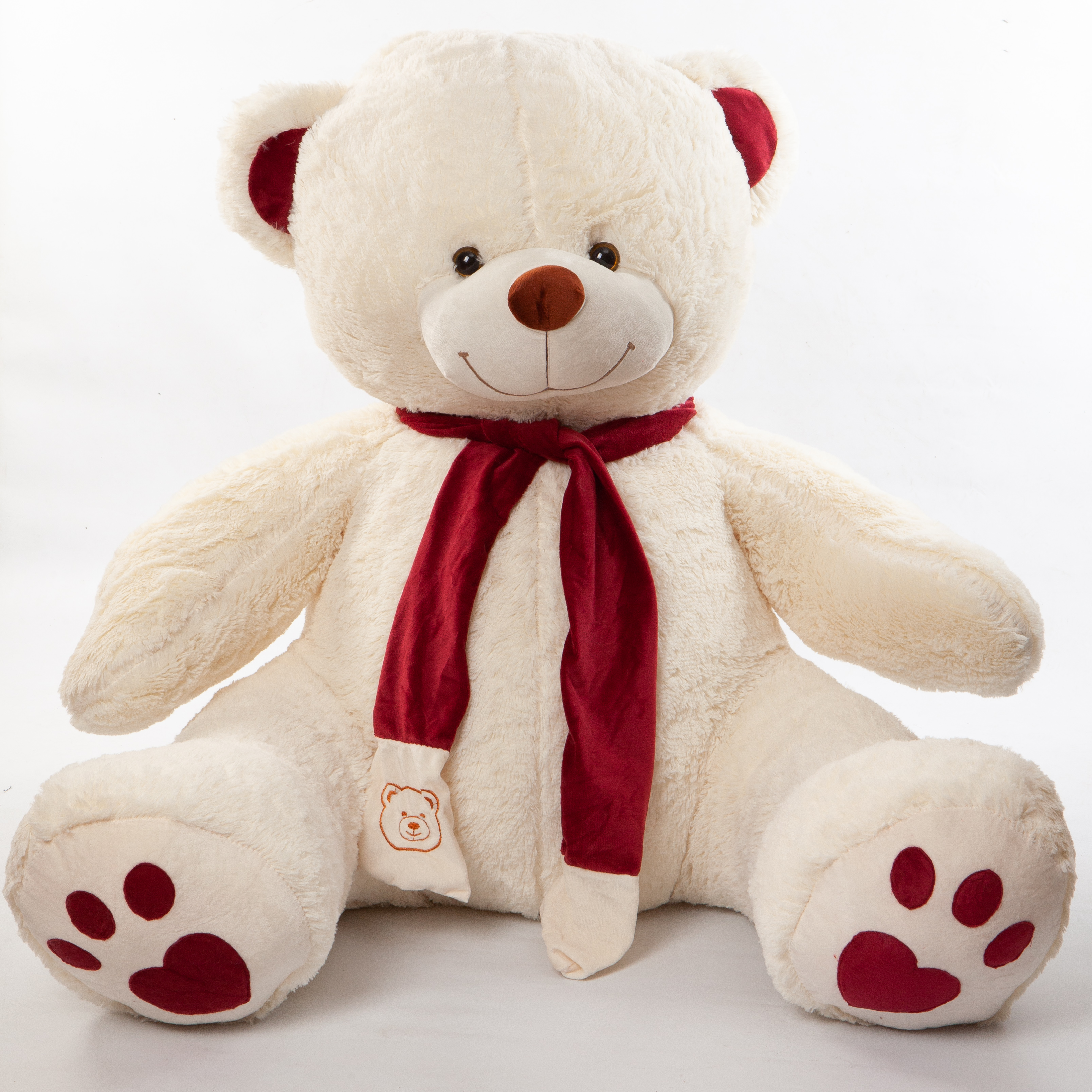 Meškinas Martynas (Martin) su bordo spalva (ausytė, pėdos, šalikas)