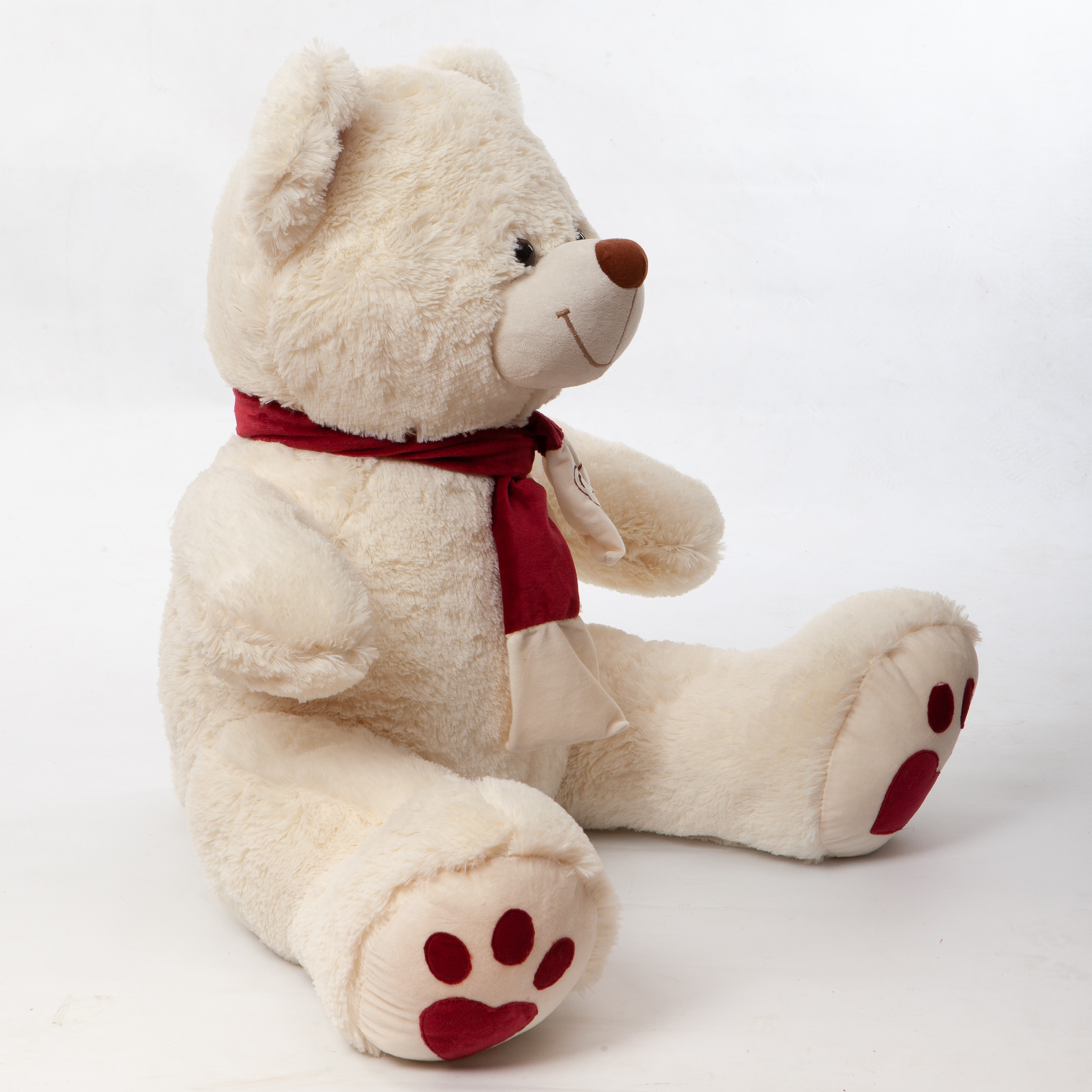 Meškinas Martynas (Martin) su bordo spalva (ausytė, pėdos, šalikas)