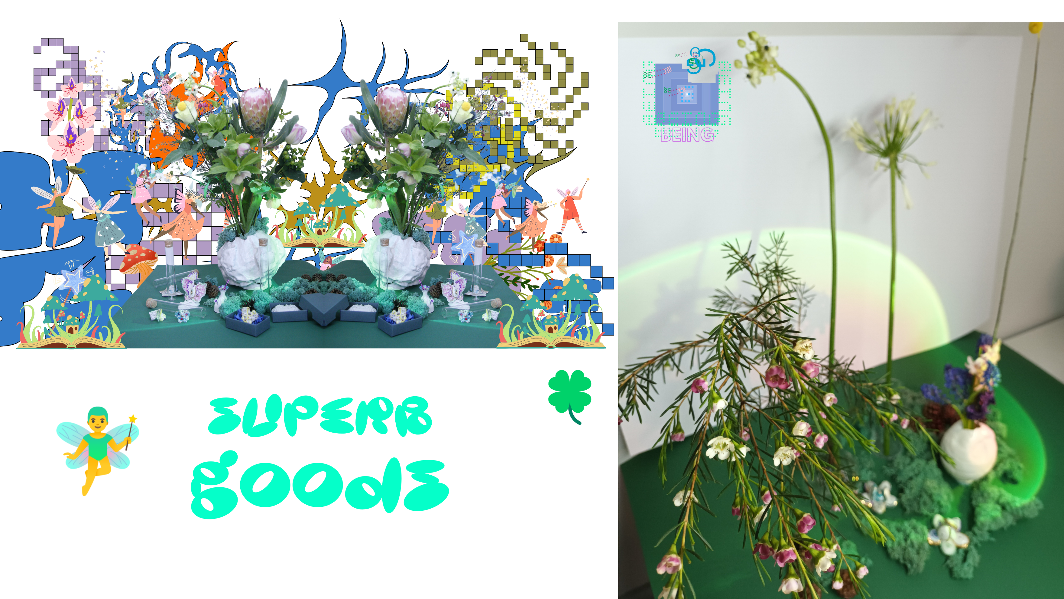 Floral Spirits Feast🌸🌿🌼(vase)
