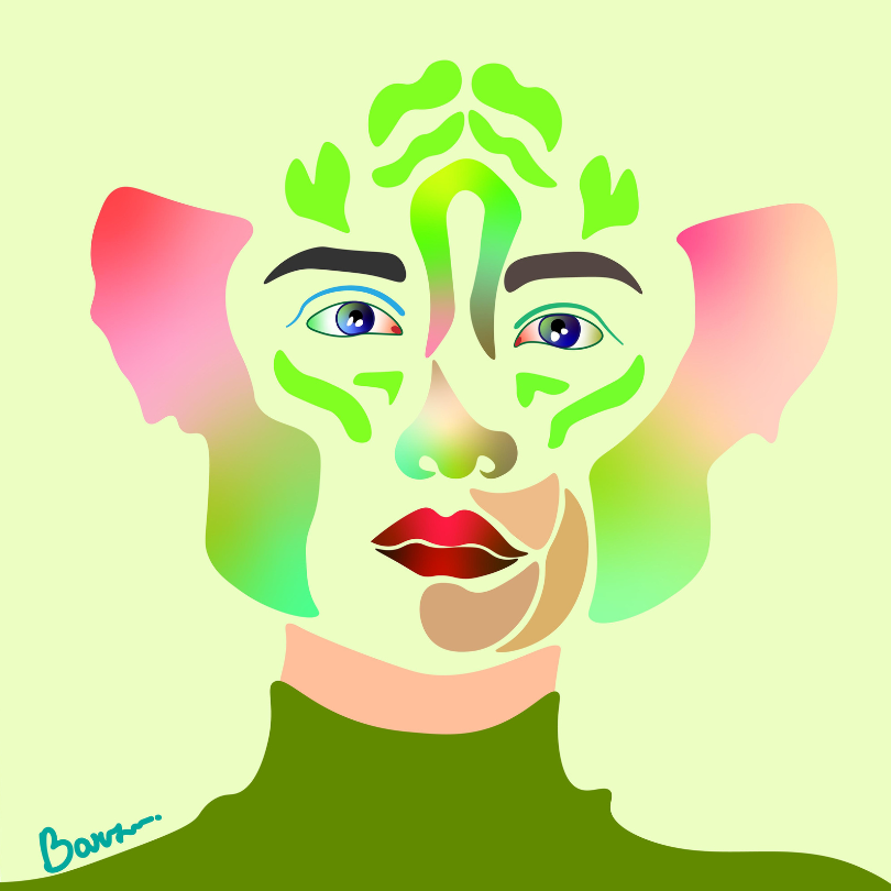 Būtybė 2a🧚‍♂️🐉🪴🍃🌿🌱Grafikos kūrinys (spaudiniai)