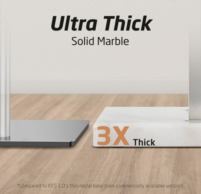 Standing Towel Rack 2-Tier Towel Rack Stand with Marble Base for Bathroom Floor, Upgrade Steady Design, Pro-Grade 18/8 Stainless Steel Brushed Finish