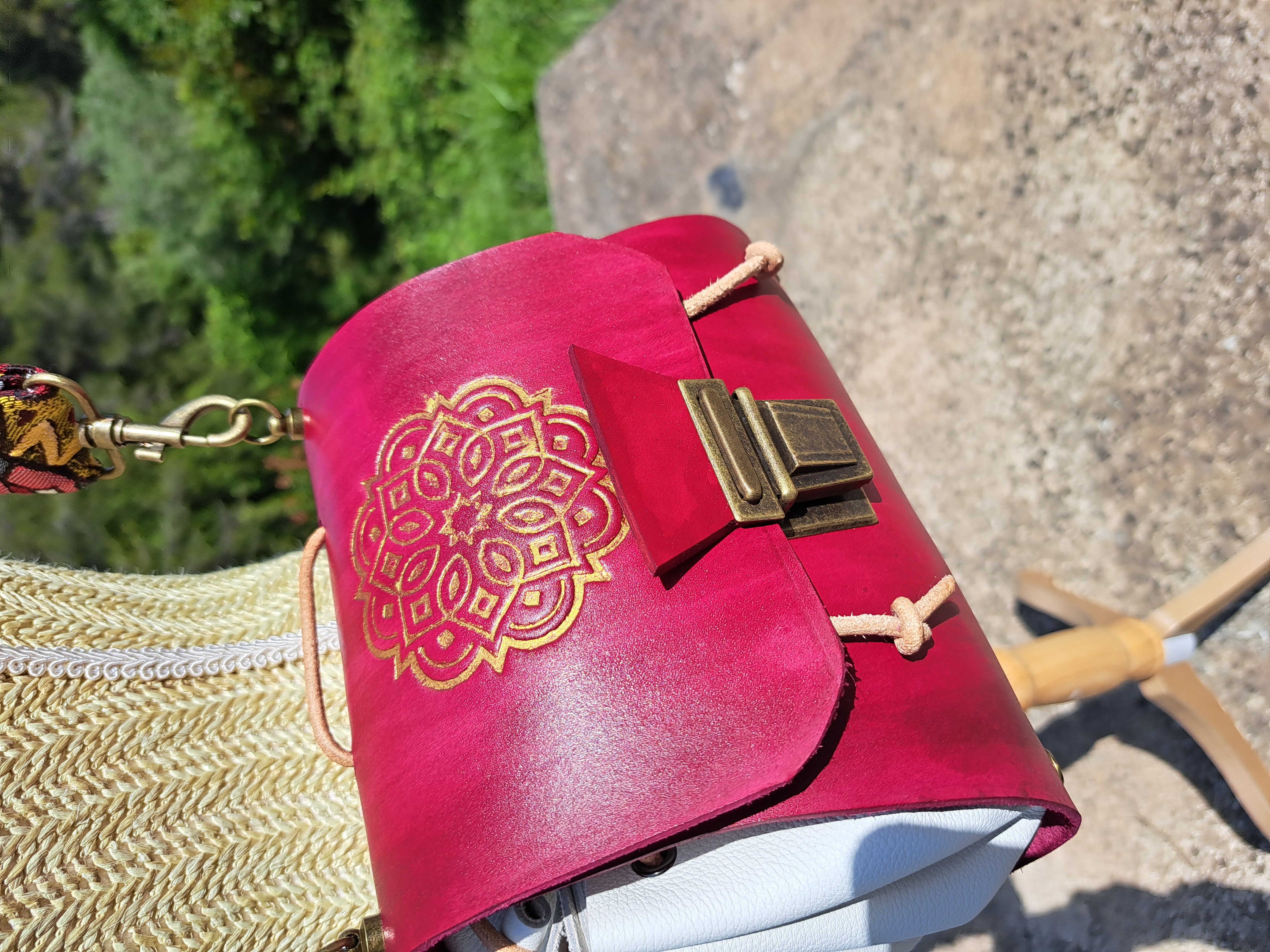 Sac bourse avec dorure - Plusieurs coloris