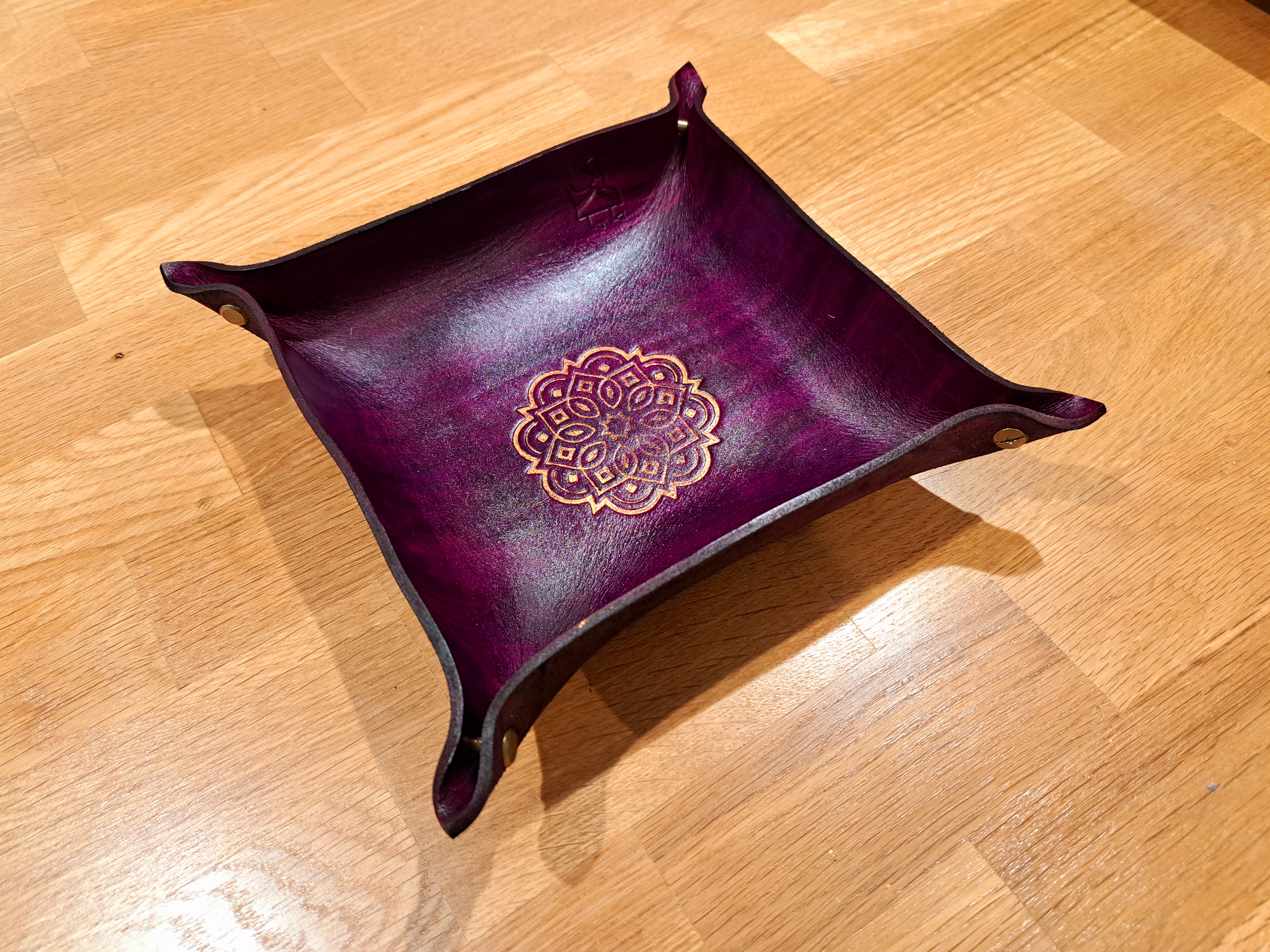 Vide-poches grand modèle / tapis de dés - Gamme "Tradition" (plusieurs coloris)