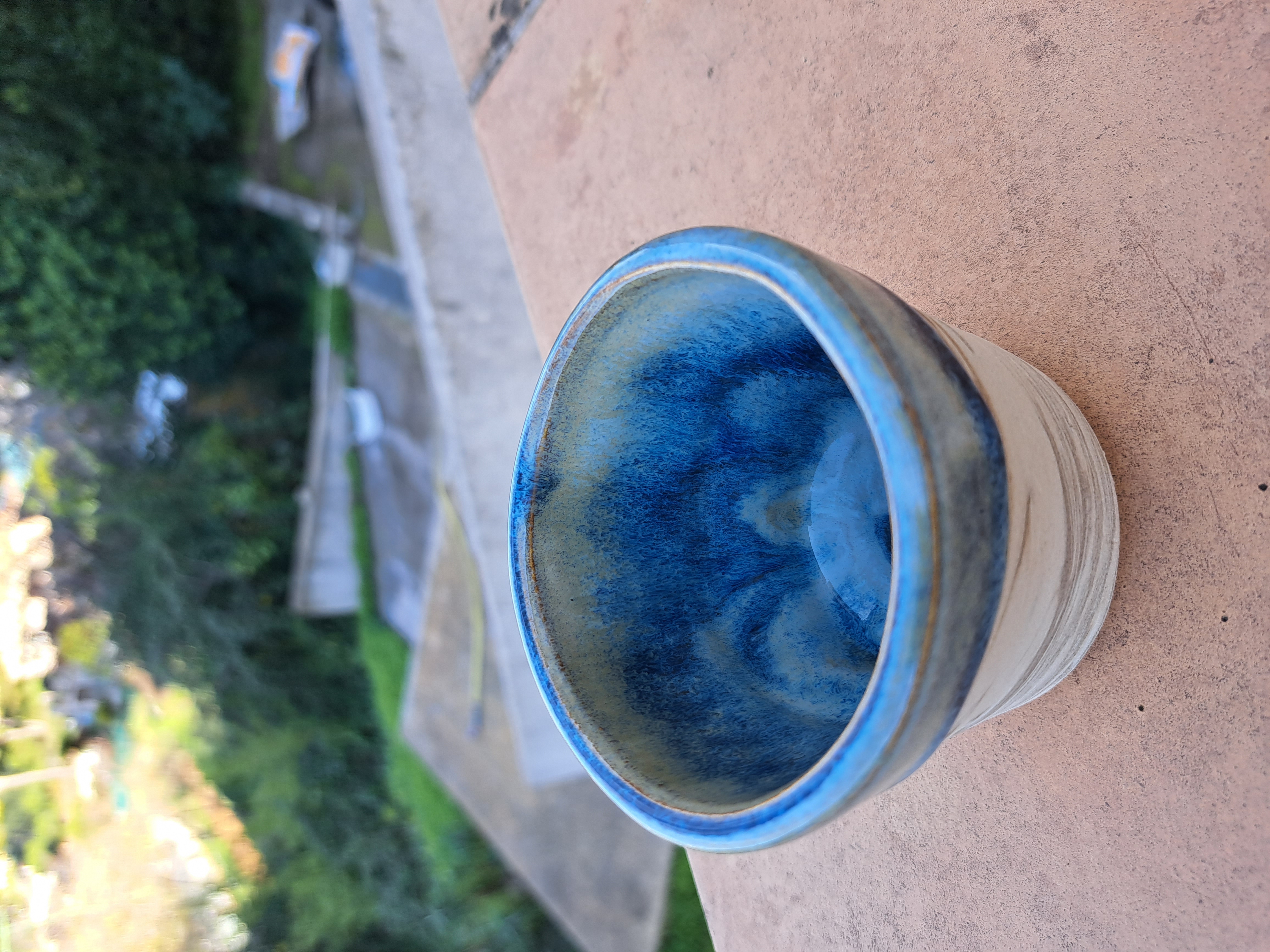 Gobelet grès terre mêlée - forme rectiligne