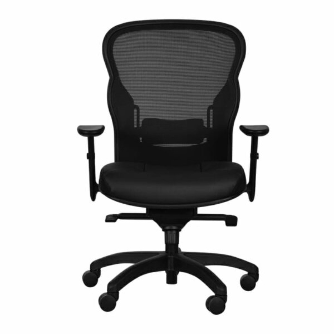 SILLA EJECUTIVA PIEL NEGRA 