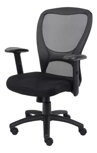 SILLA EJECUTIVA PIEL NEGRA 