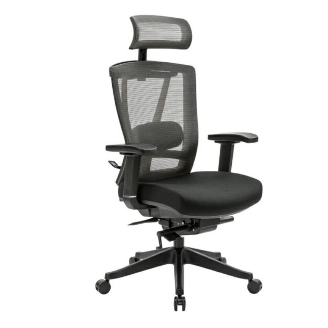 Silla Ejecutiva H1 Mesh Asiento Y Estructura Negro