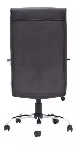 Sillon Ejecutivo Milan Con Brazos Vinil Negro