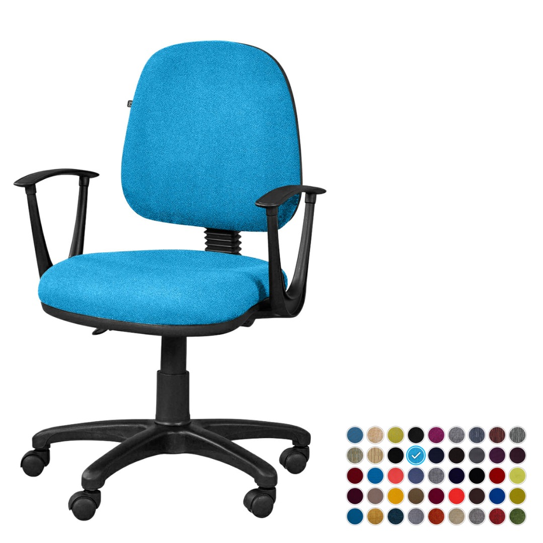 Silla Secretarial Con Brazos Regia