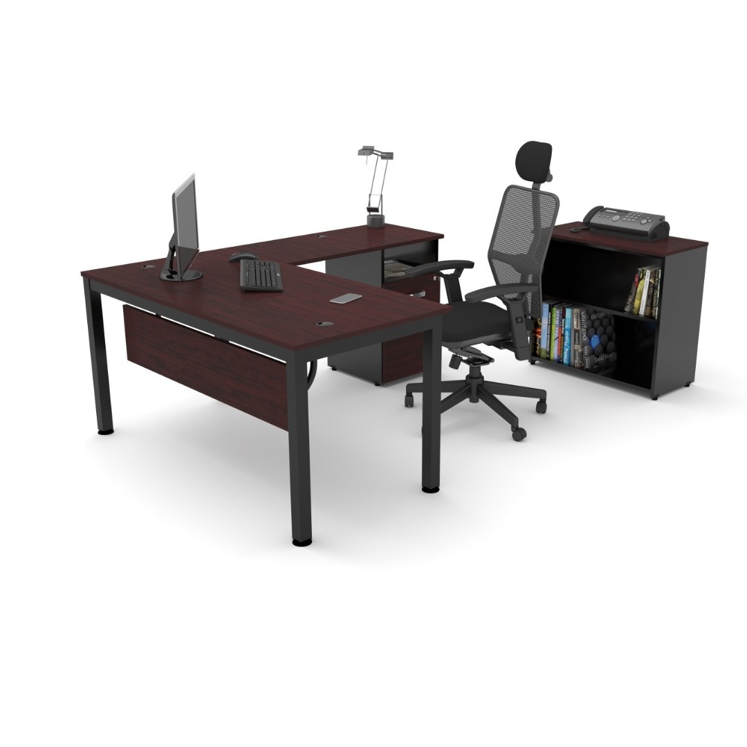 ✅ Escritorio Sirion Operativo con gavetero 120cm x 120 cm