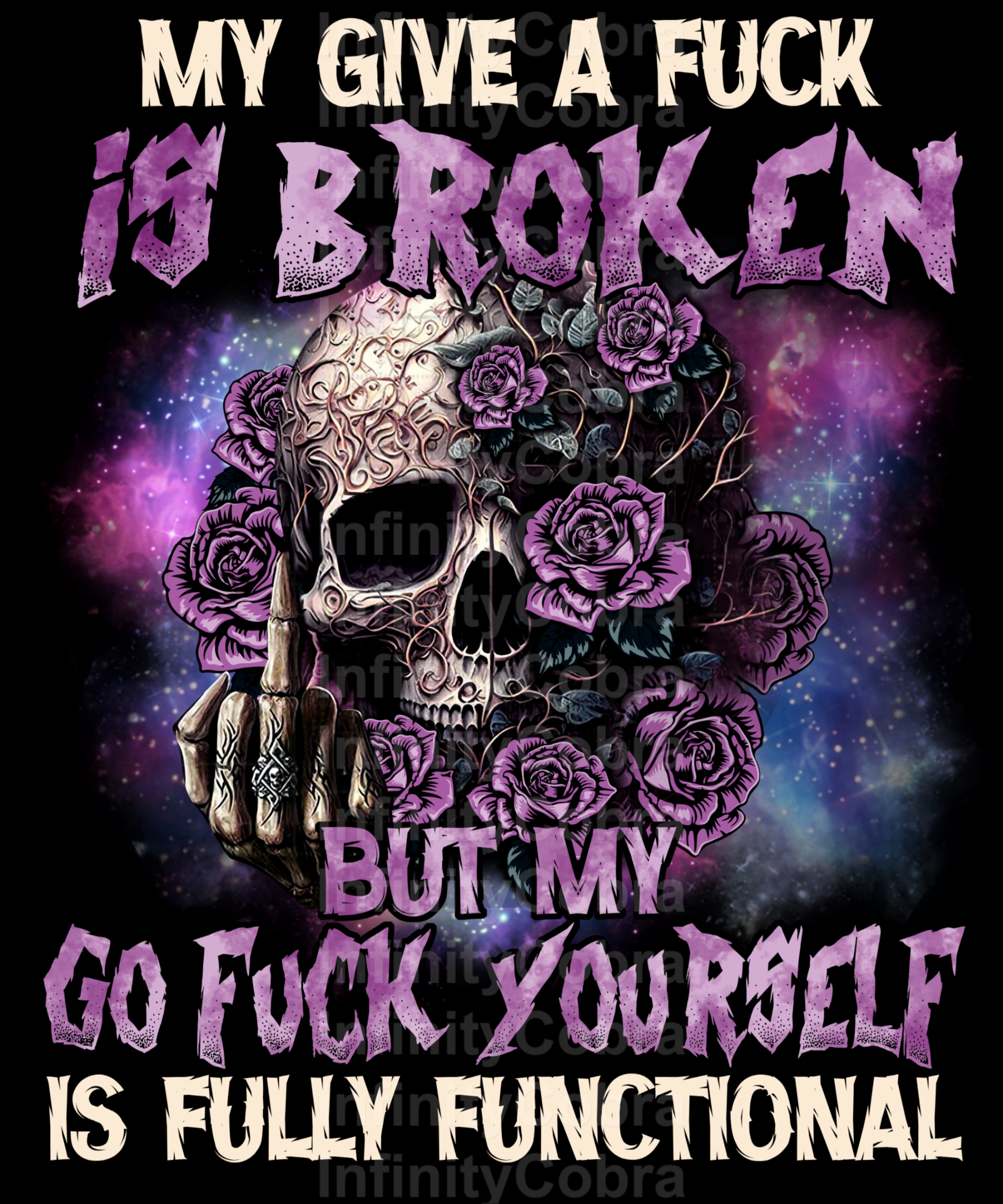 BROKEN WITH SKULL.