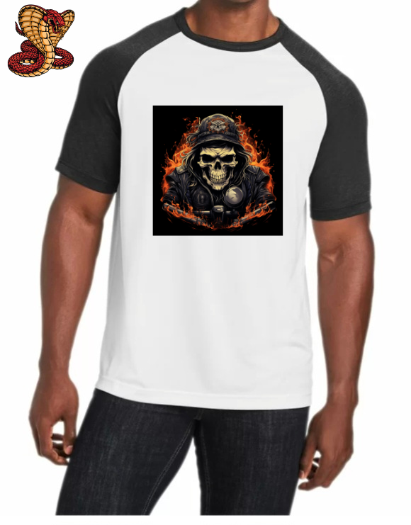 MOTOCYCLE SKULL ON FIRE