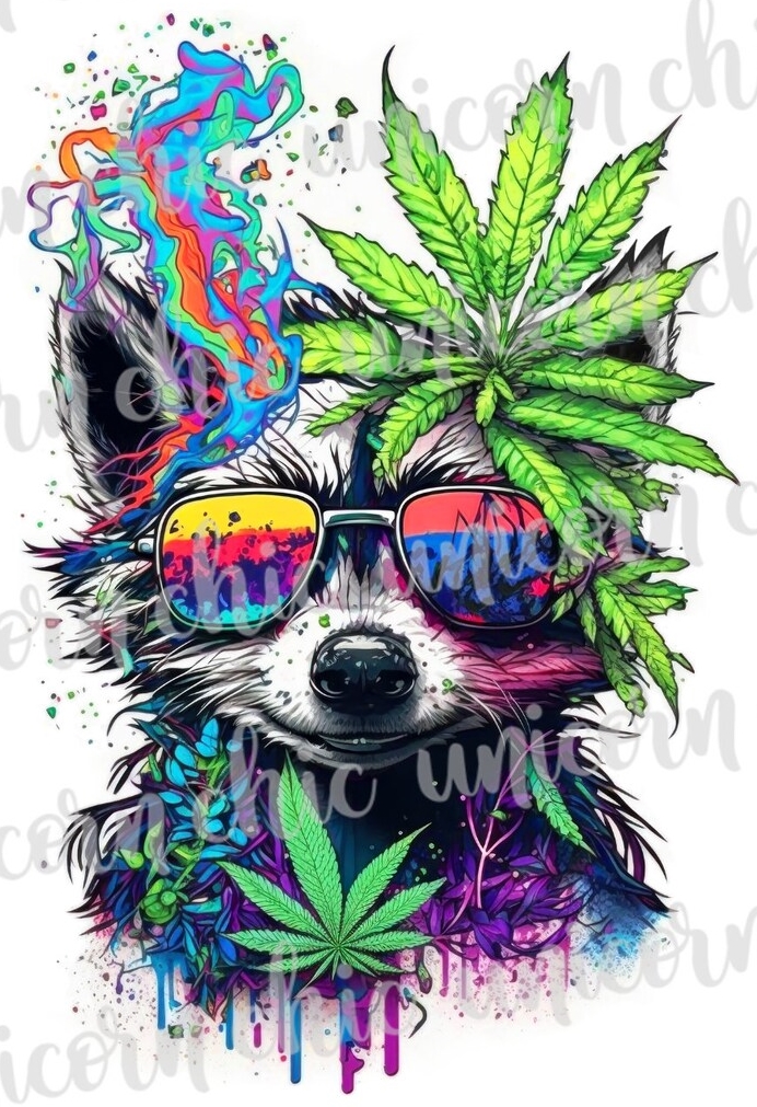 HAPPY RACCOON/RATON HEUREUX