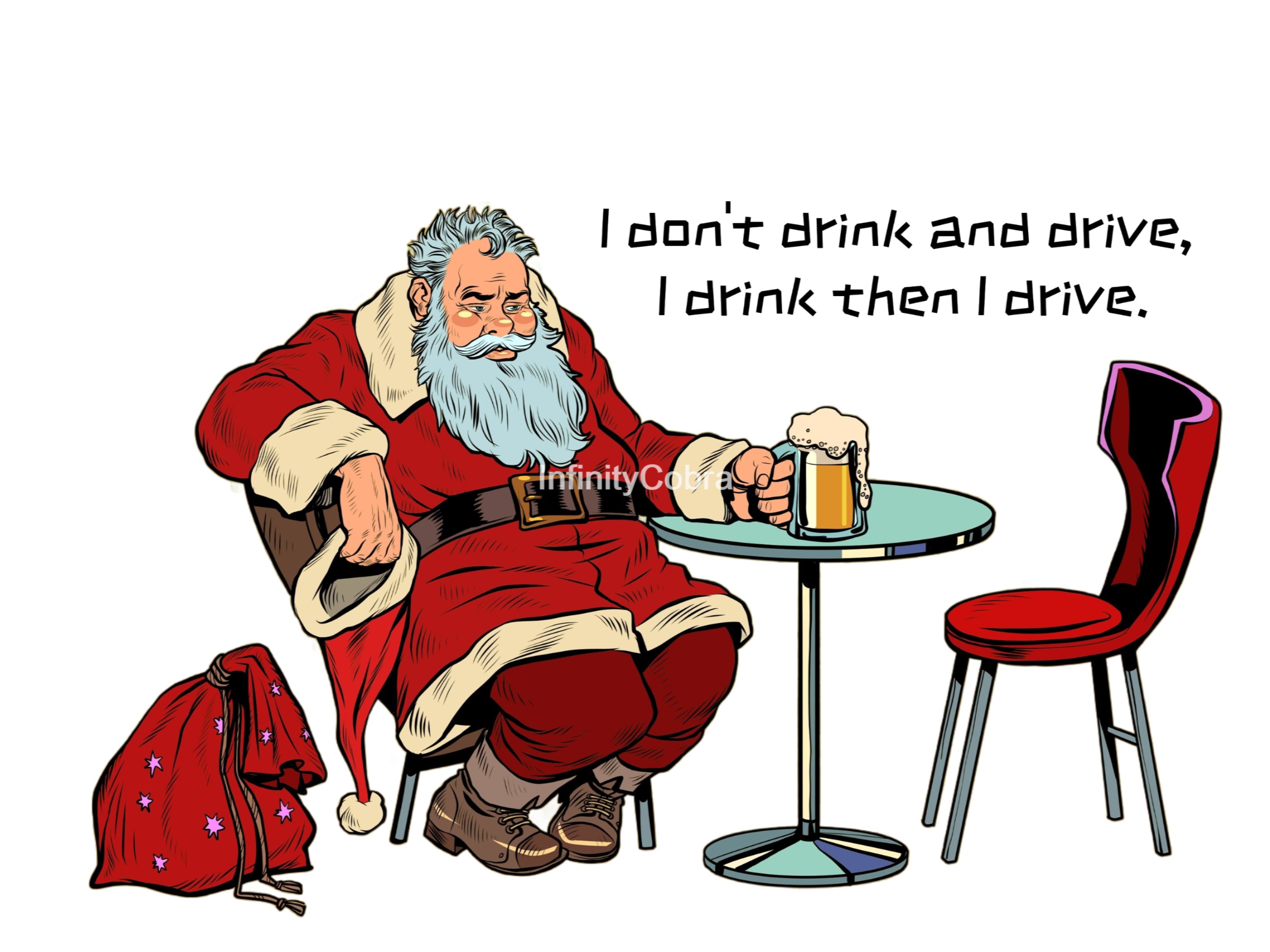 drunk santa/père Noël ivre
