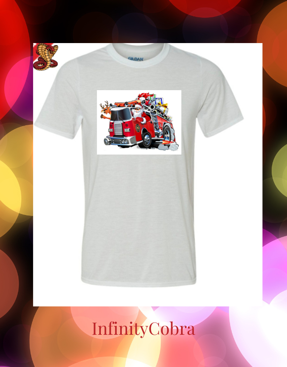 santa fire truck/camion de pompiers du père Noël