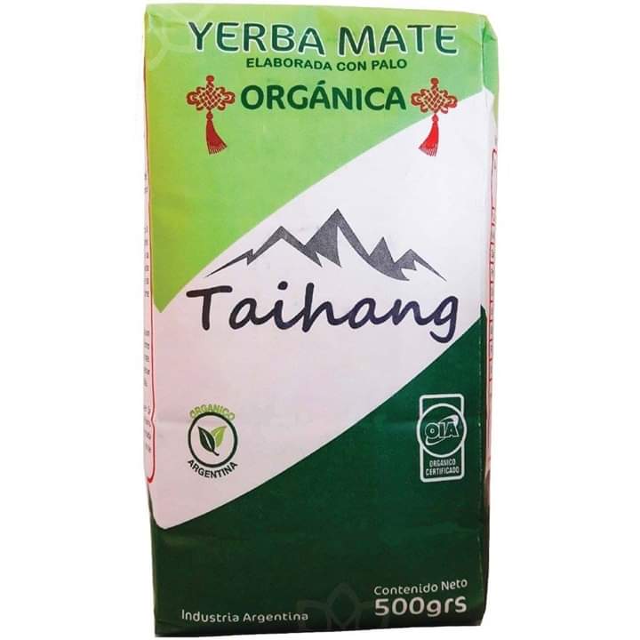Yerba Mate Taihang orgánico. Paquete 500 g.