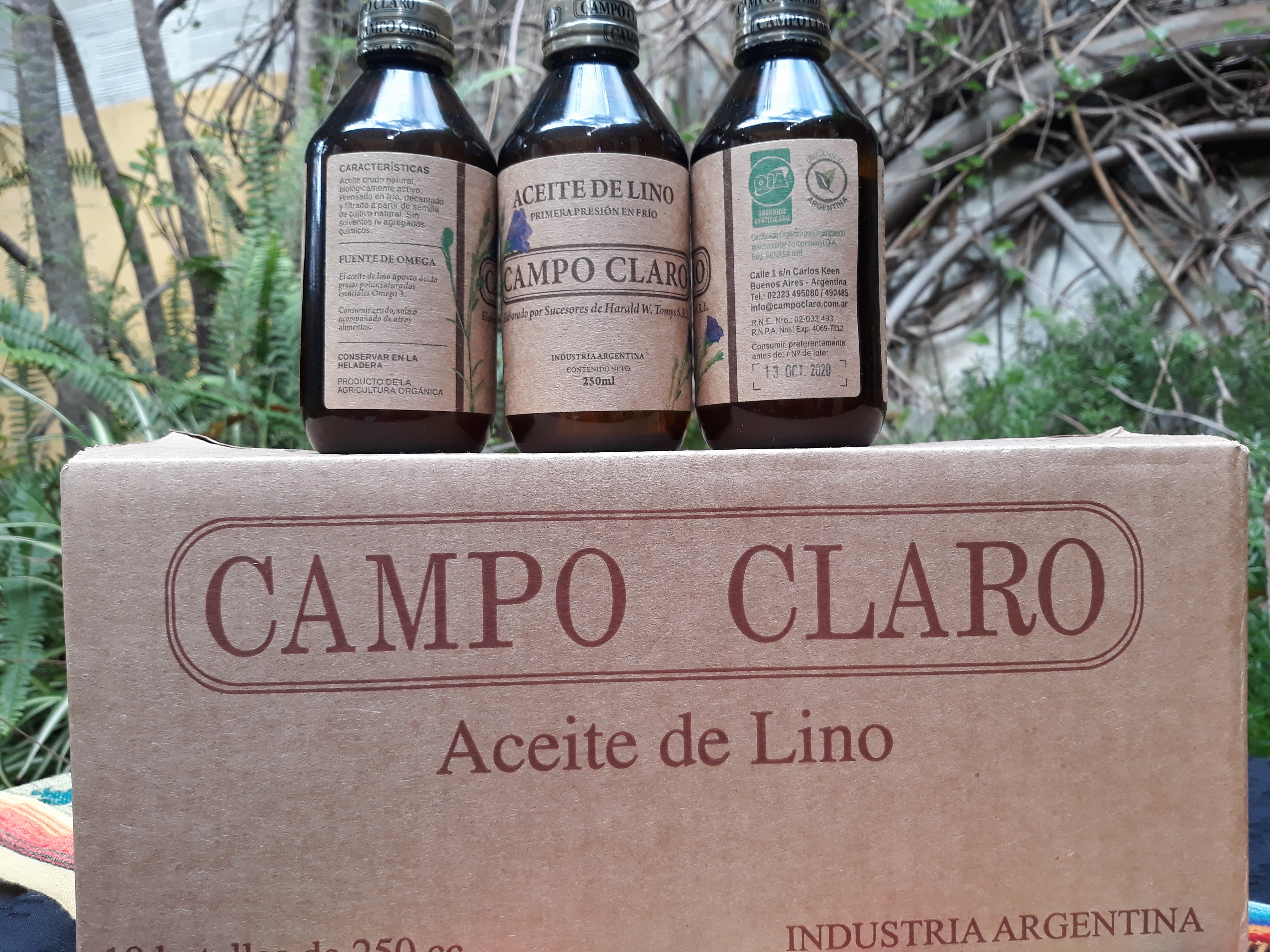 Aceite de Lino Campo Claro 250 cc.