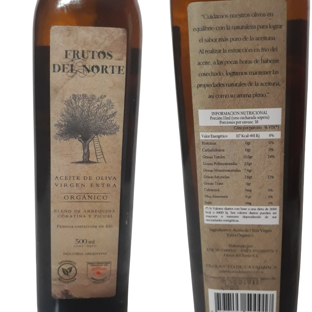 Aceite de oliva virgen extra orgánico
