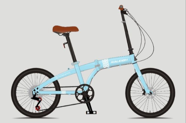 Rower składak klasy PREMIUM brytyjskiej marki  RALEIGH jasnozielony