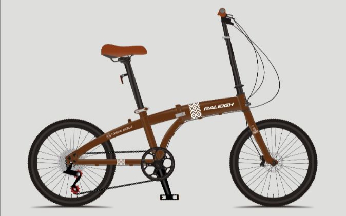 Rower klasy PREMIUM składak RALEIGH 20" , kolor pudrowy róż