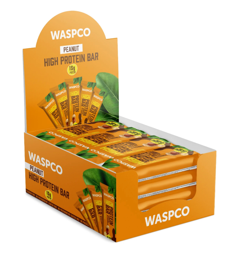 Waspco Peanut High Protein Bar 240 sztuk