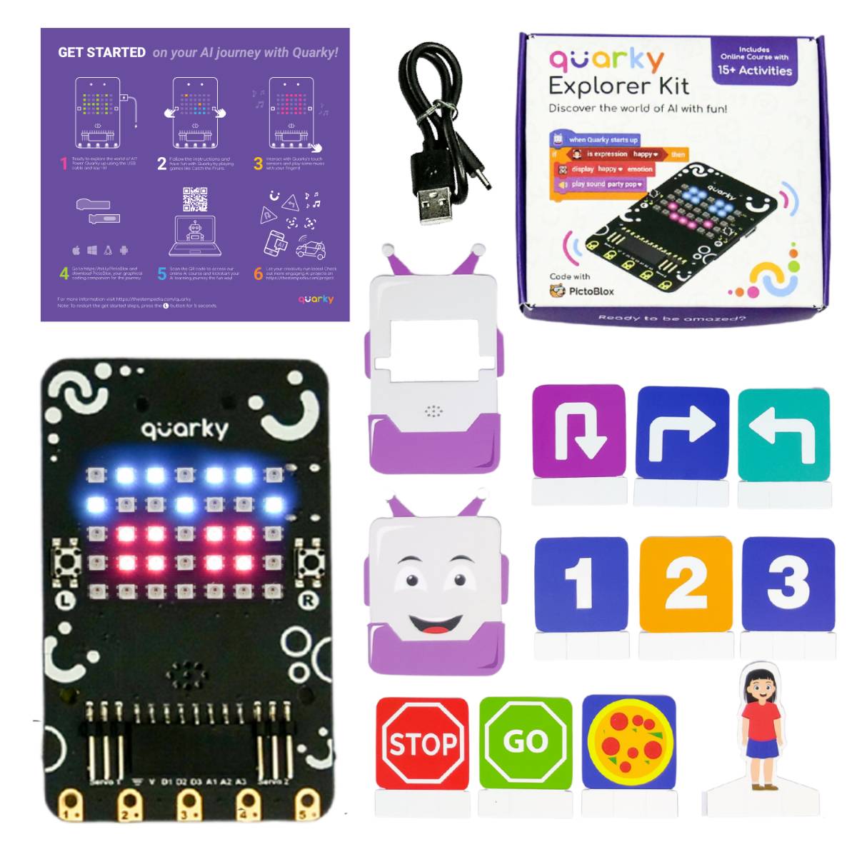 Quarky Explorer Kit: A Gateway to AI and Robotics for Young Innovators