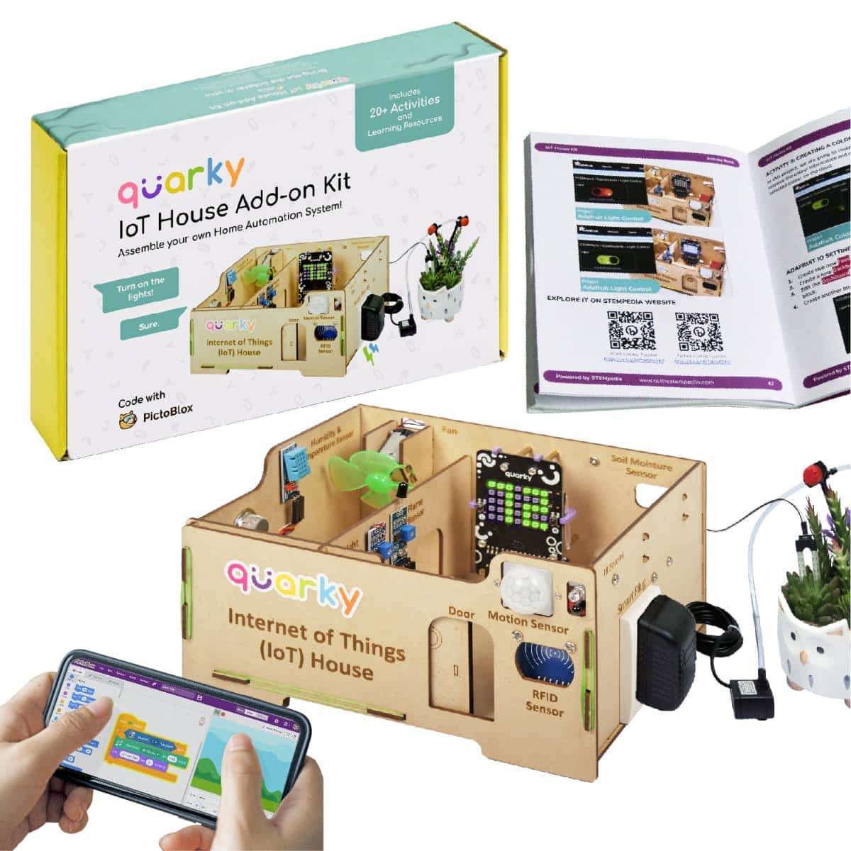 Quarky IoT House Addon Kit: Build Your Own Smart Home