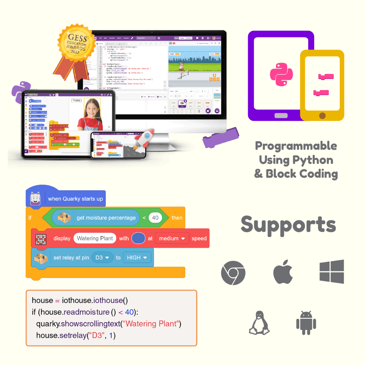 Quarky IoT House Addon Kit: Build Your Own Smart Home