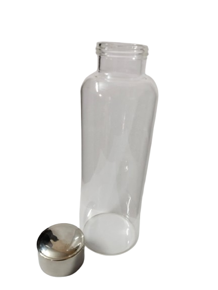 borosilicate glass water bottle 650ml