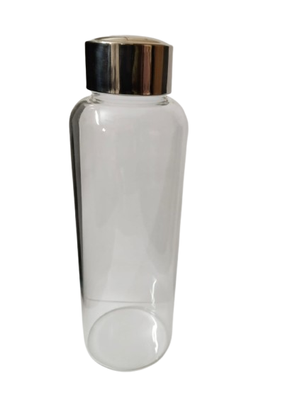 borosilicate glass water bottle 650ml