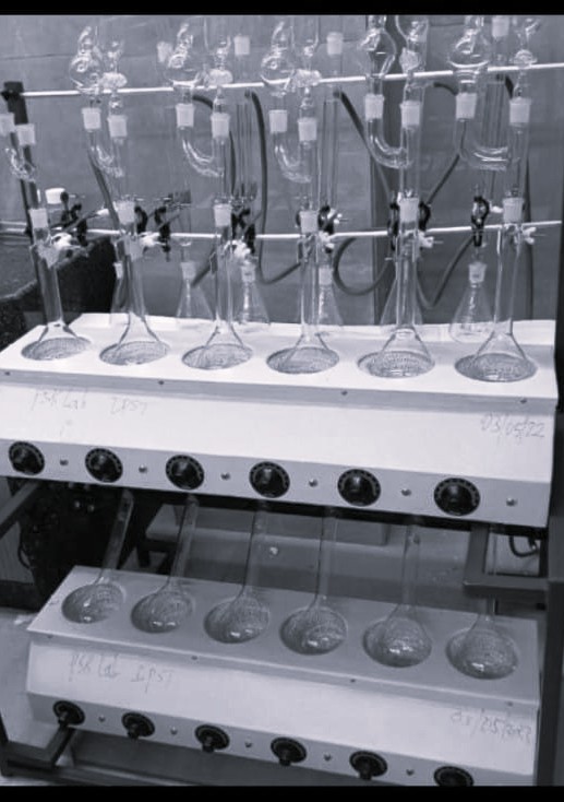 kjeldahl distillation apparatus