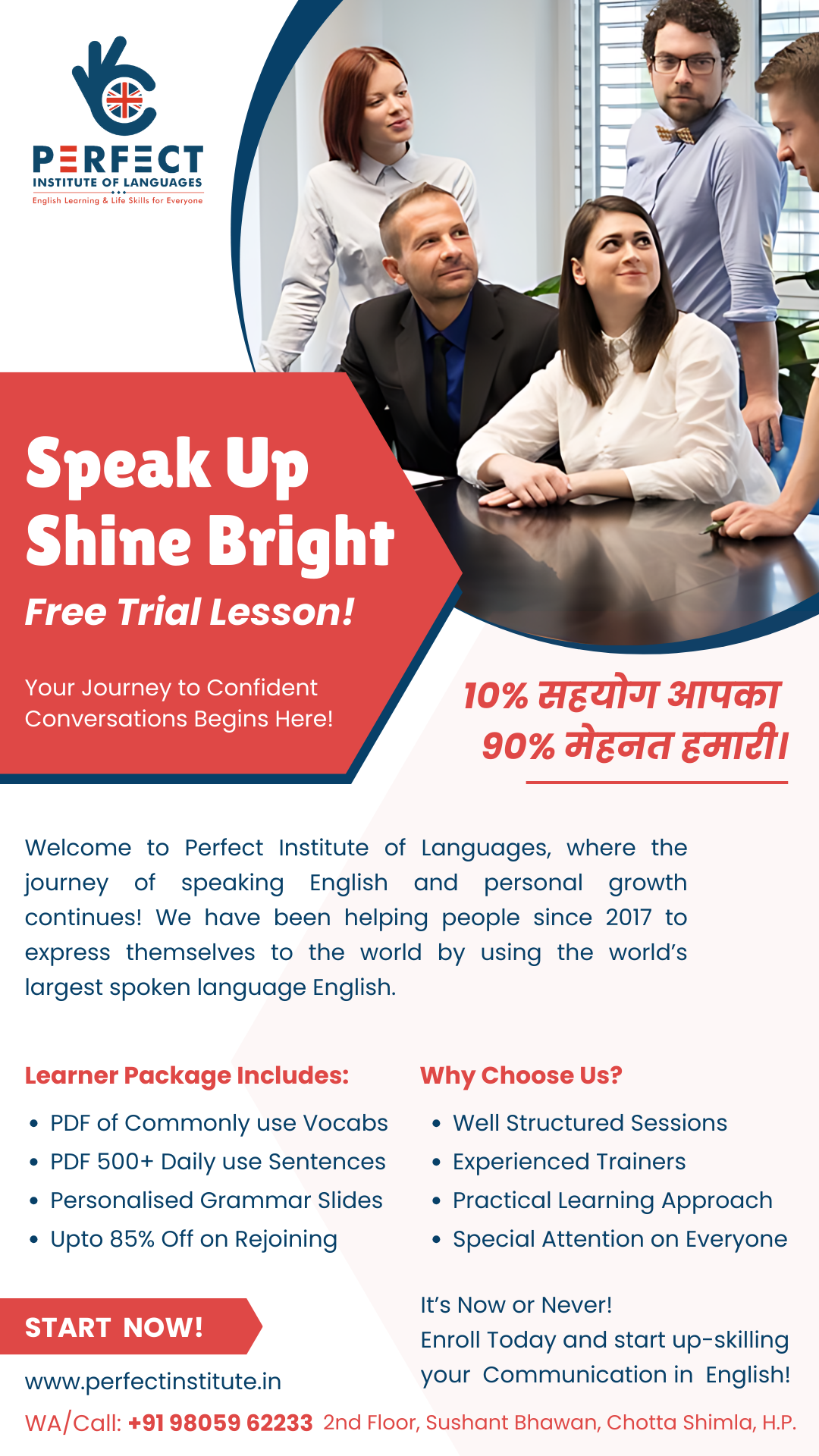 Offline Spoken English Level A Course