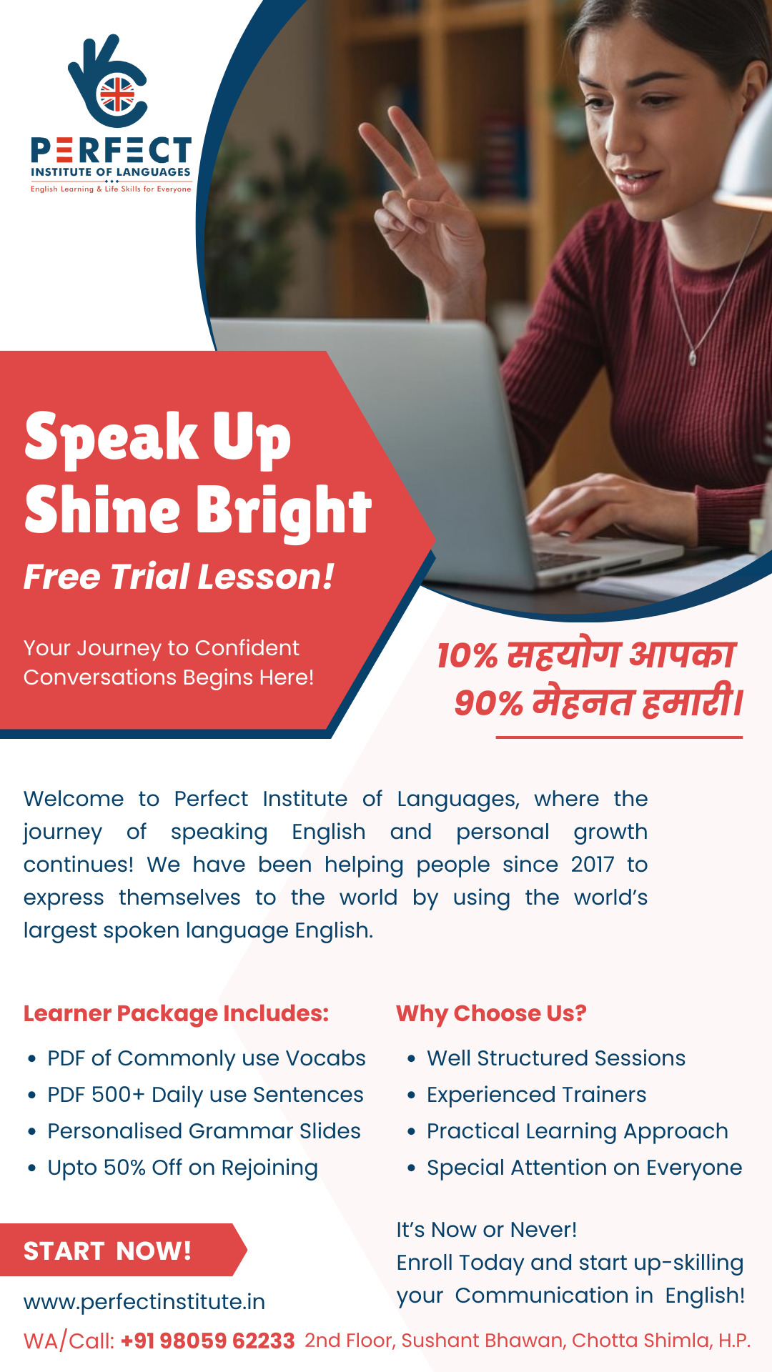 Online - Spoken English Level A Course