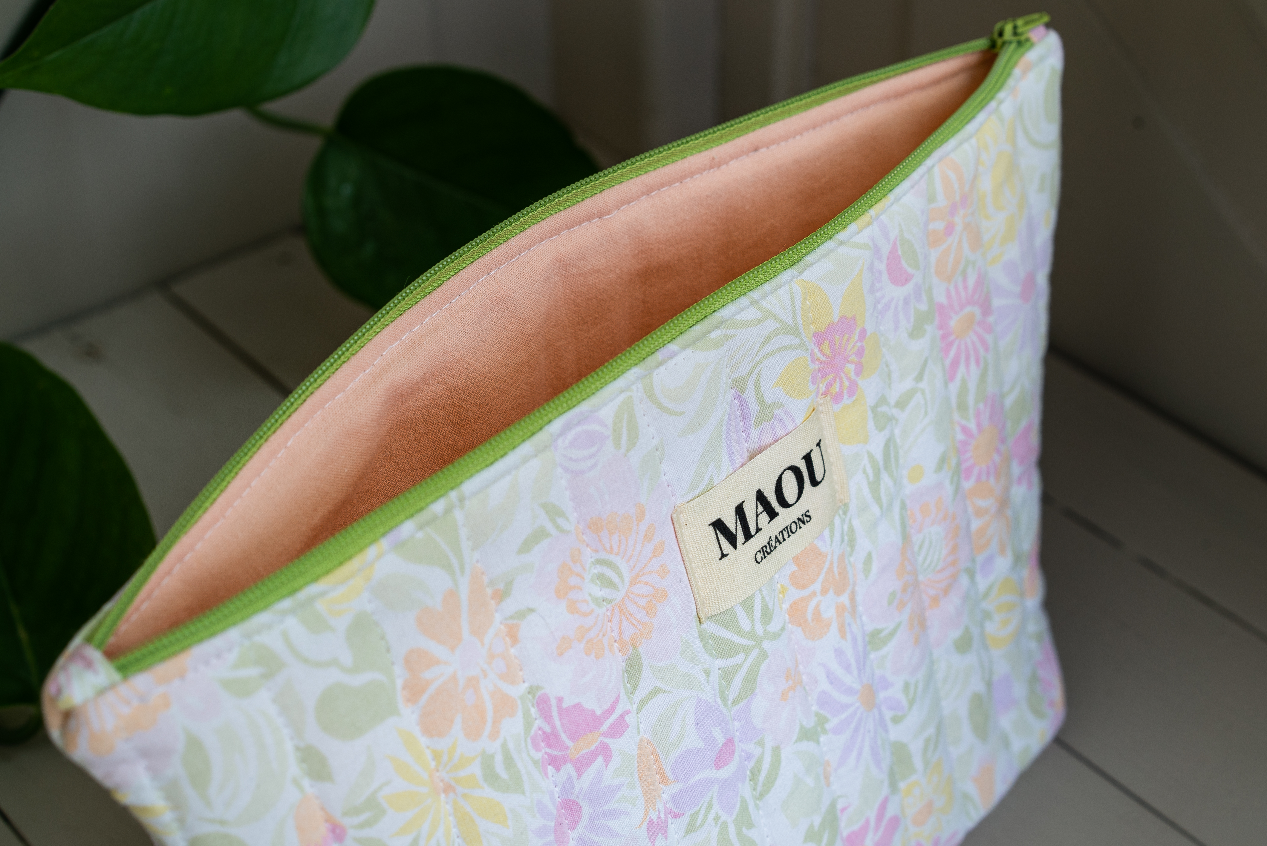 Trousse de toilette trapèze - Flora