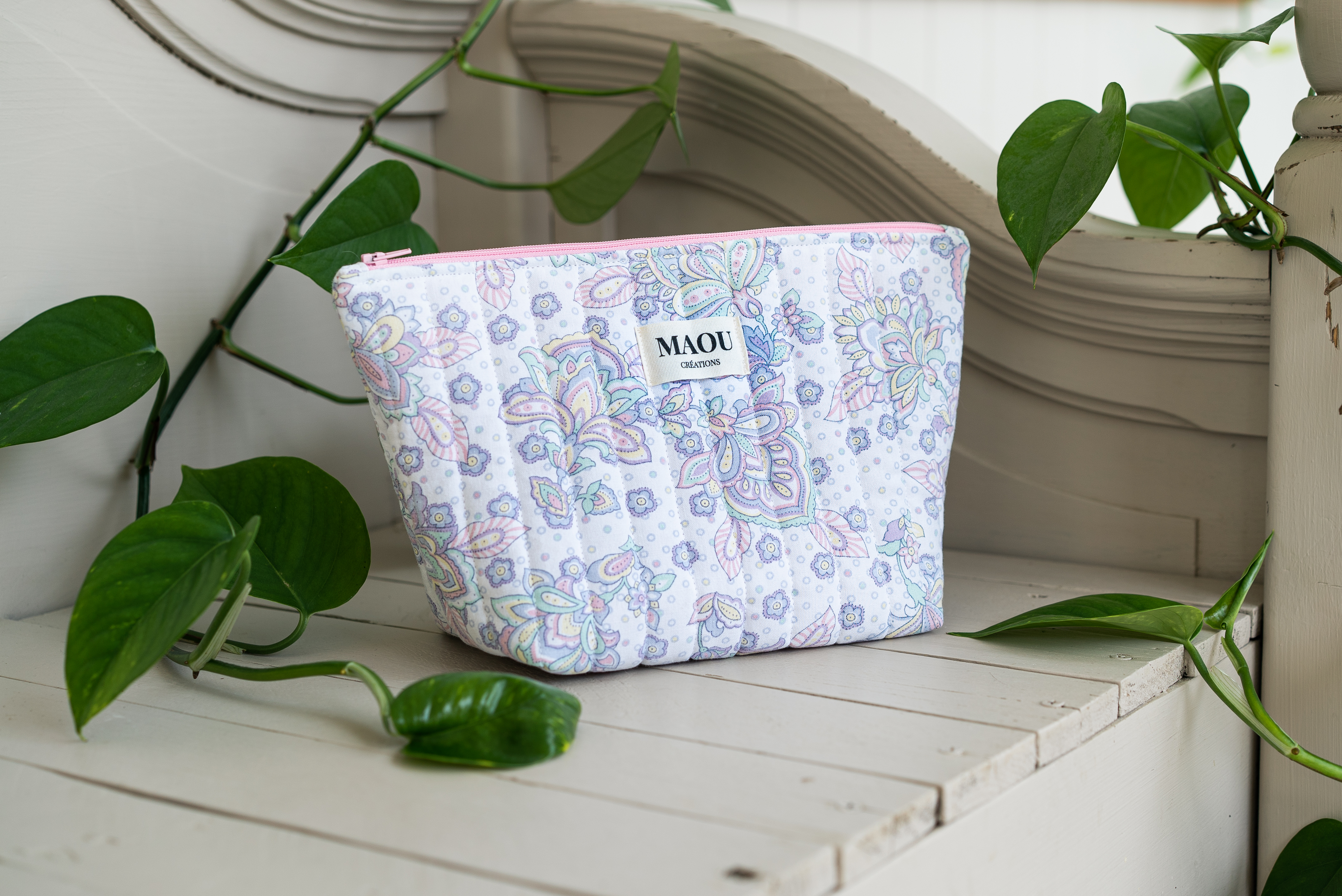 Trousse de toilette trapèze - Louisa
