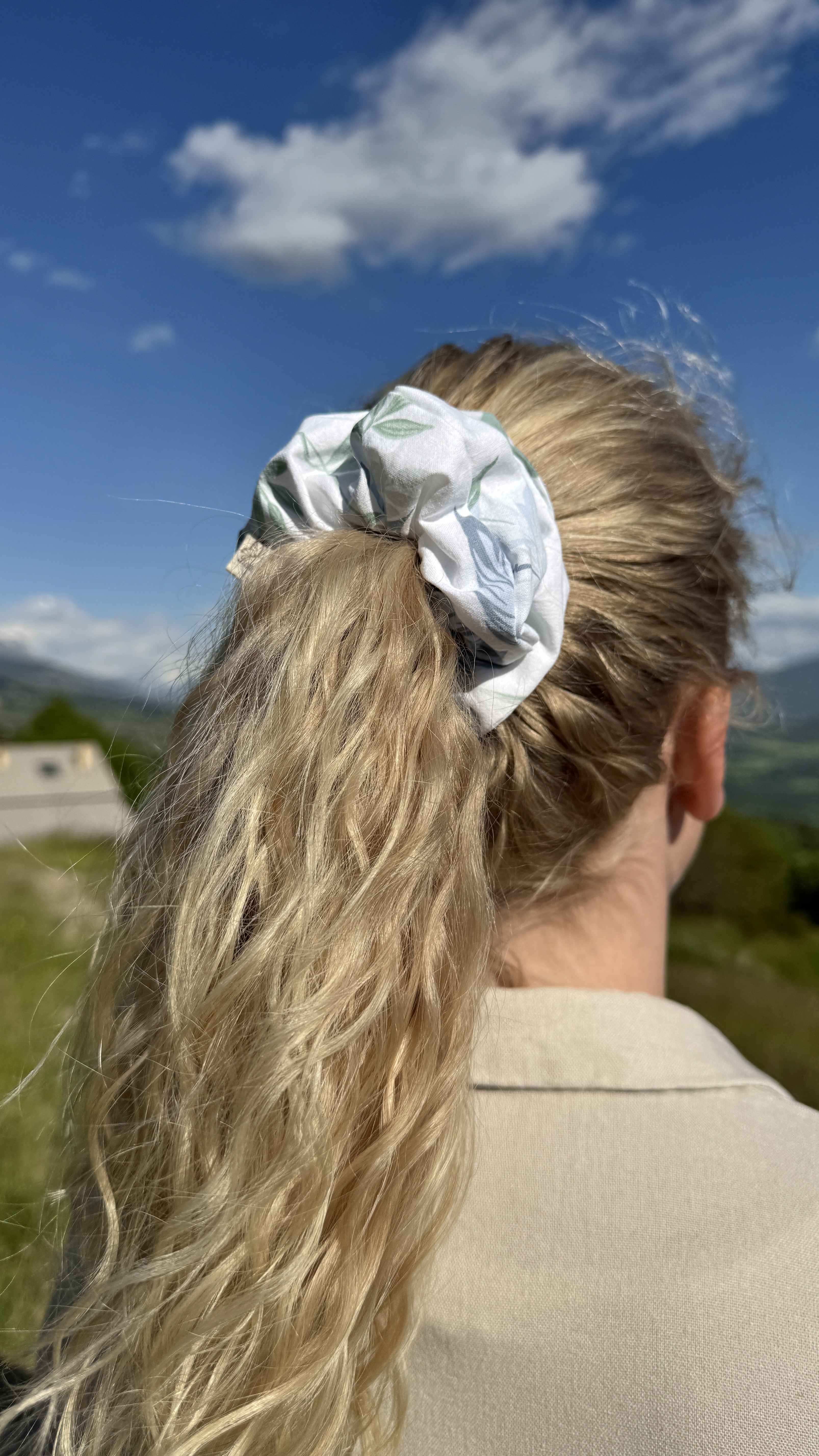 Chouchou - Blanc à motifs