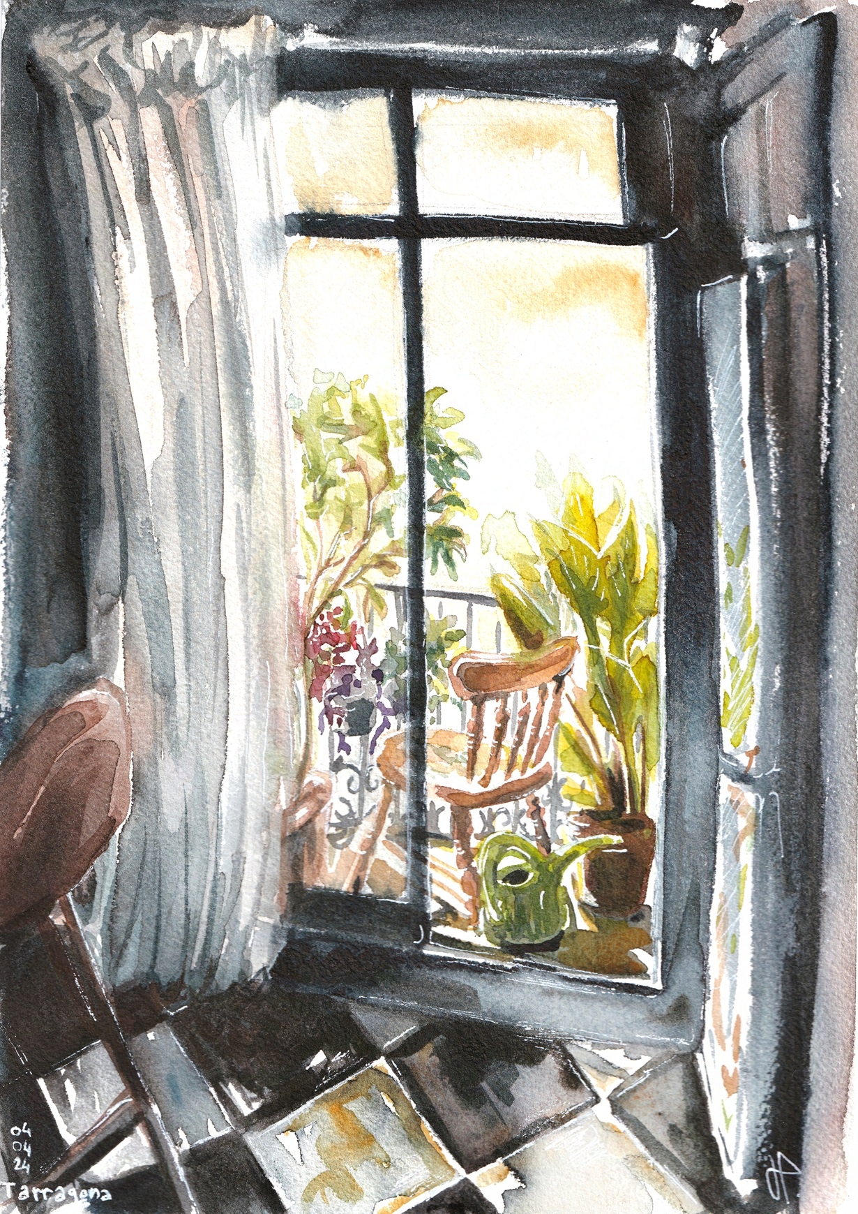 el meu balcó florit (làmina)