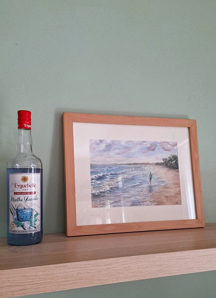platja llarga (aquarel·la original)