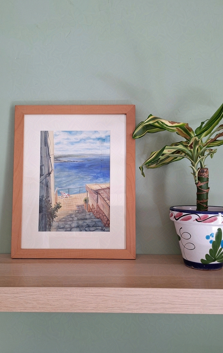 cadira solitària (aquarel·la original)