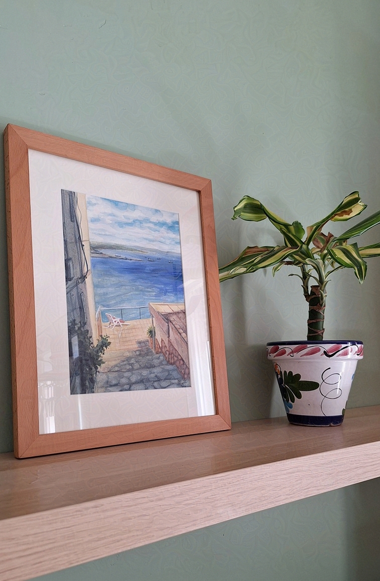 cadira solitària (aquarel·la original)
