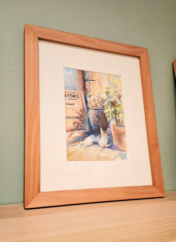 el gatet del Fòrum (aquarel·la)