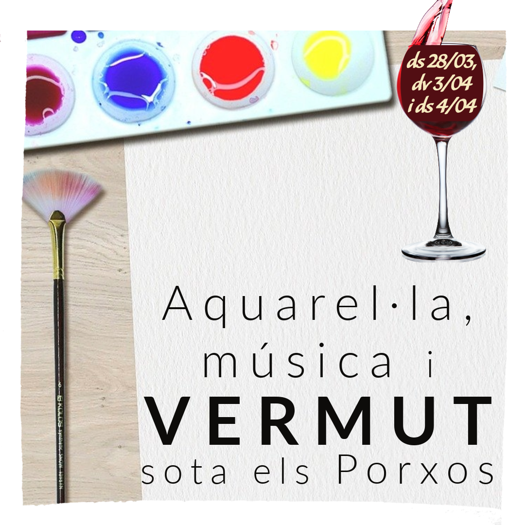 acuarela, música y vermut