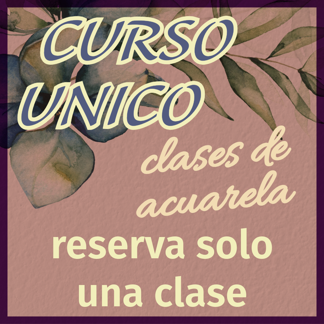 curso de acuarela : clase unica