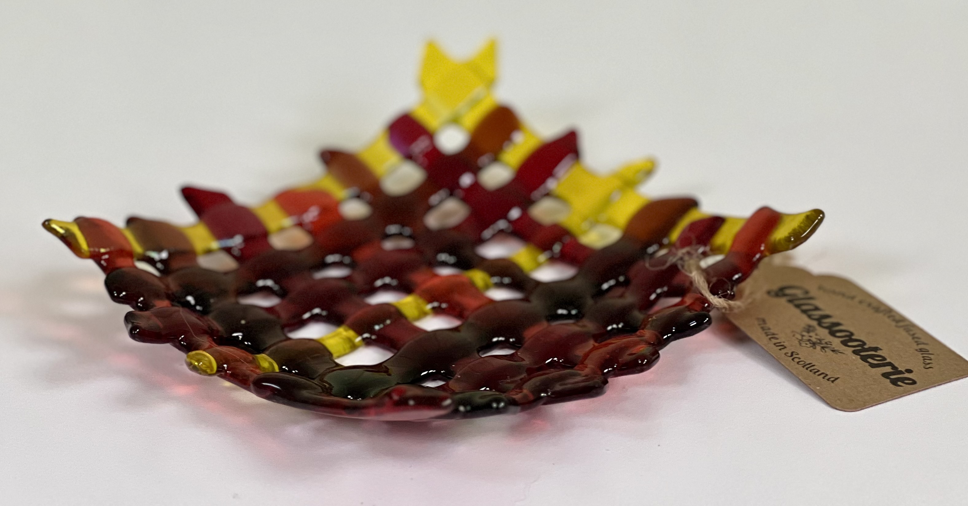 Woven Plates Reds & Yellows #3