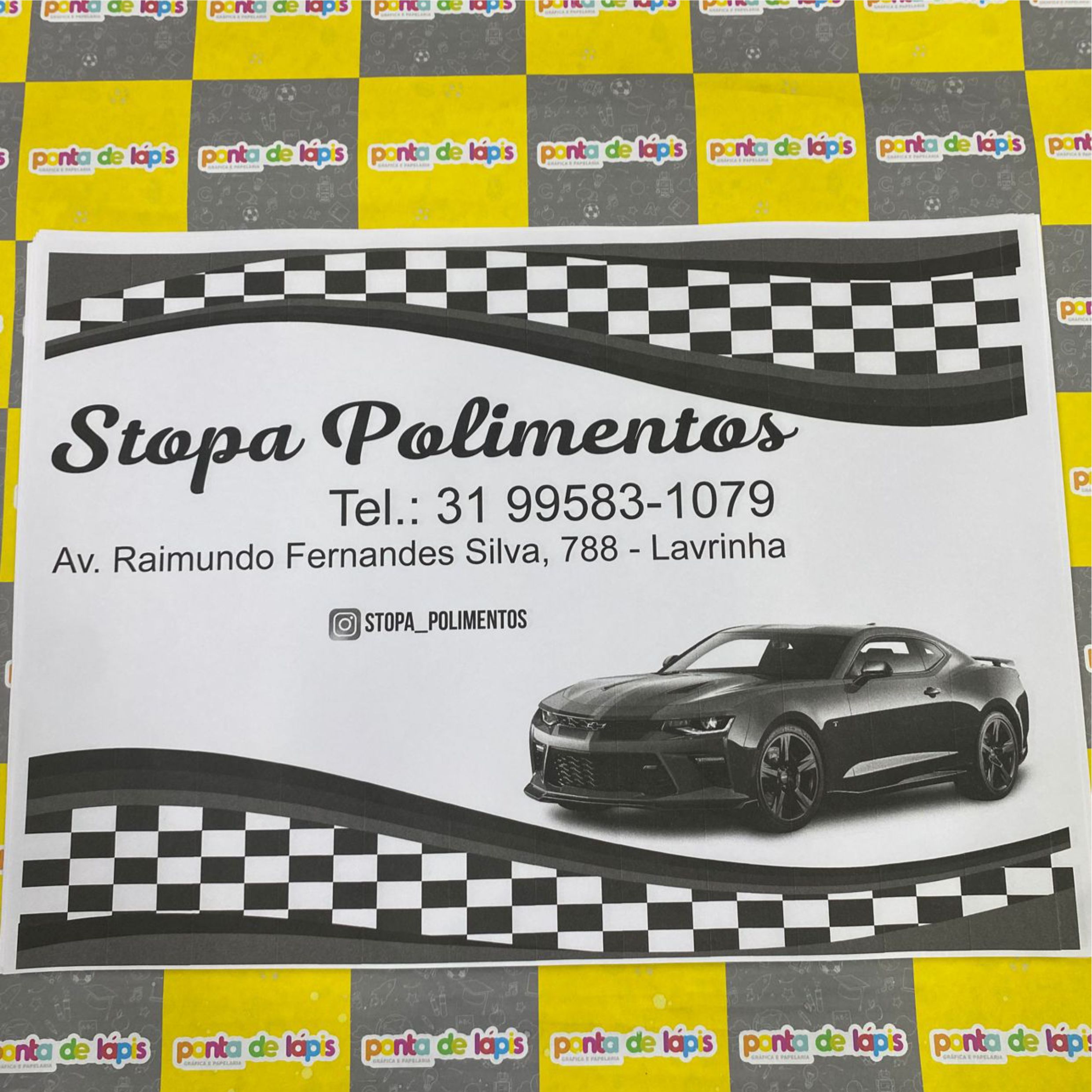 Tapete de papel para carro