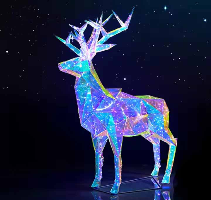 Christmas Gift Colorful Deer and Elk Outside Celebracte Christmas and happy new year gifts