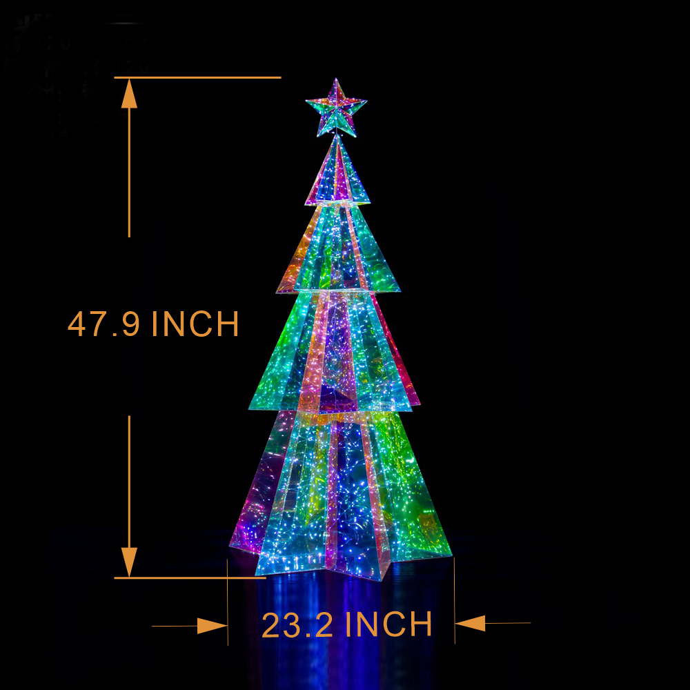 Christmas Gift Colorful TREE 1.2M 1.8M HEIGHT COLORFUL APP CONTROL & ADJUSTBILE