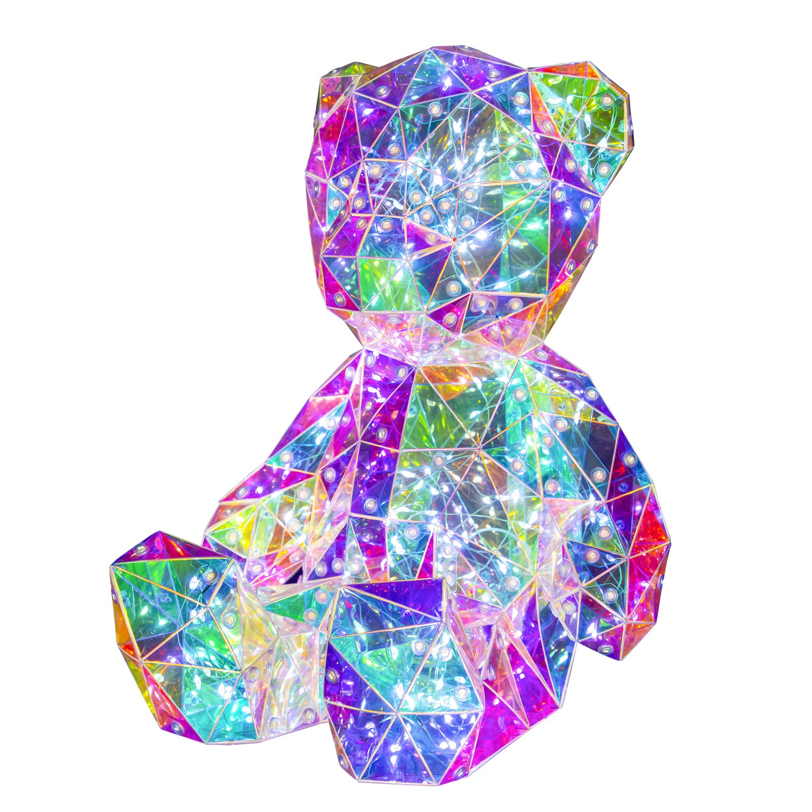 MERRY CHRISTMAS AND VOCATION GIFTS LIGHTS BEAR WITH RED HEART