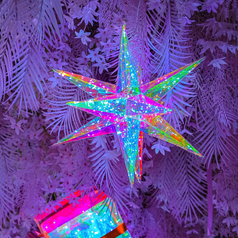 Explosion Star Festival Lights Outdoor Decorative Lights Festival Party Decorative Lights Courtyard Festival Decorative Lights Colorful Lights Cool Play Lights