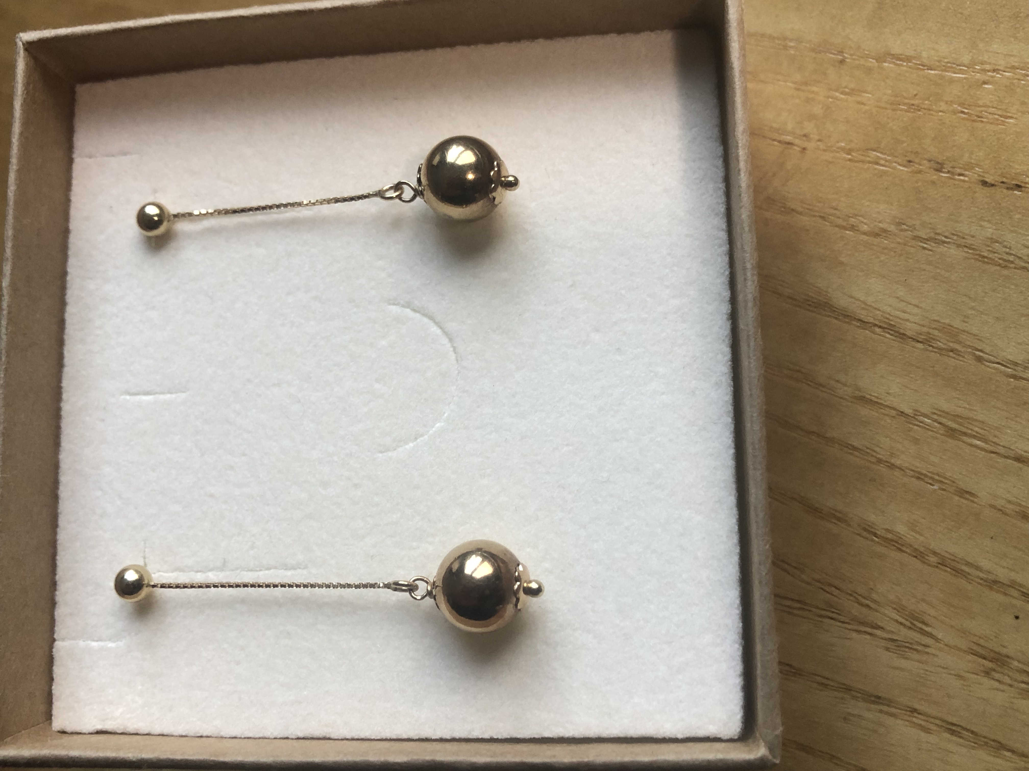 Boucle pendantes en Or jaune 18 carats